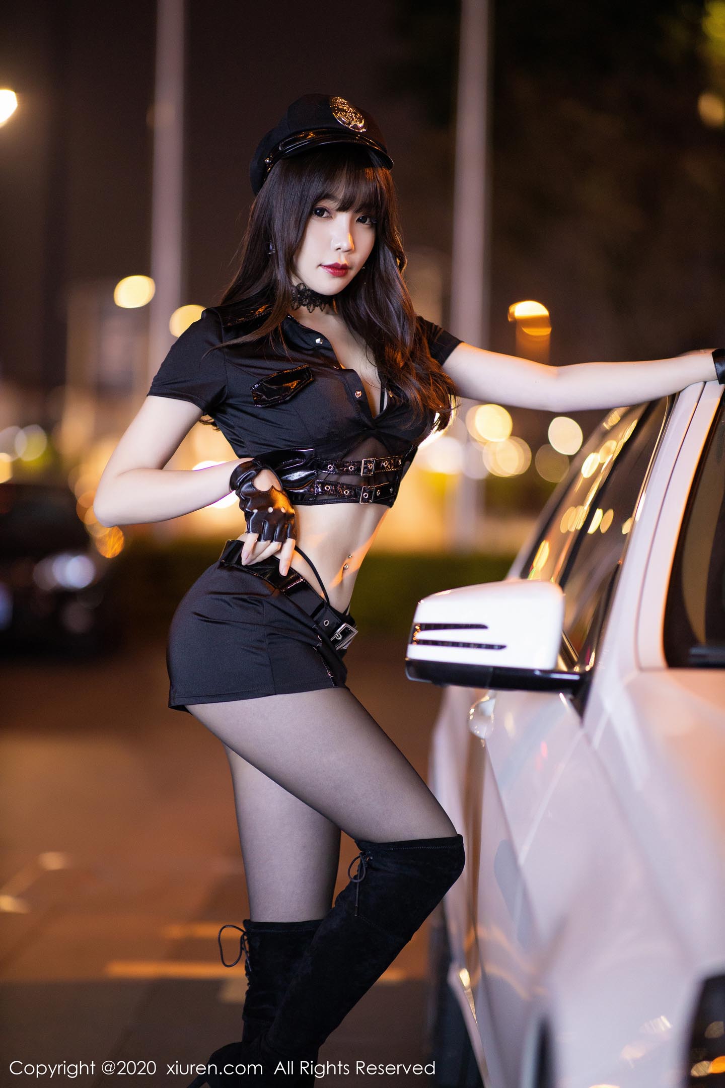 2020.05.07No.2226芝芝Booty皮衣制服的现代都市女郎装扮插图1